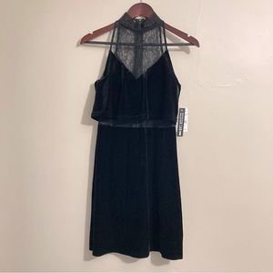 Lord & Taylor Velvet and Lace Dress NWT